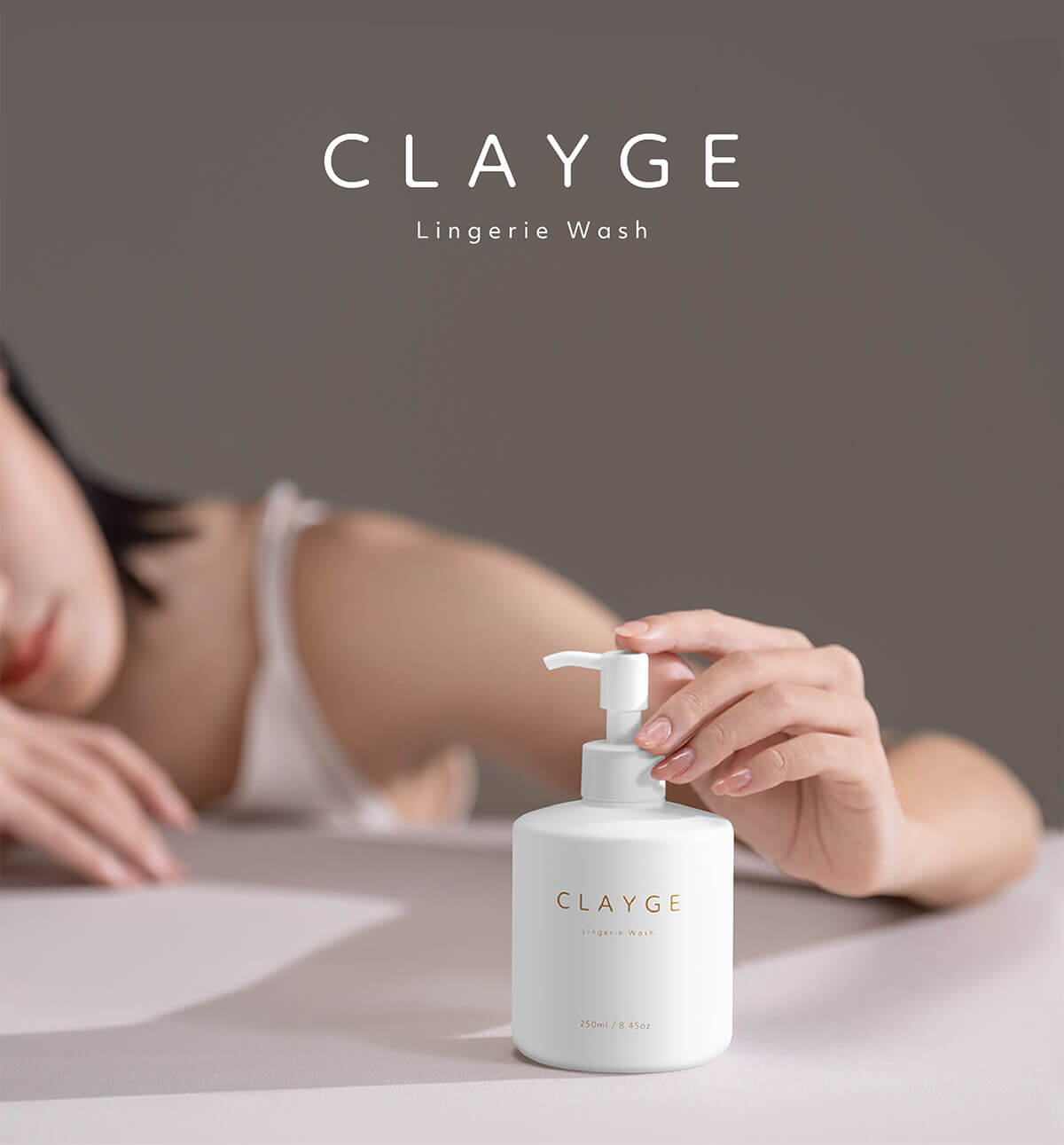 CLAYGEランジェリーウォッシュキービジュアル