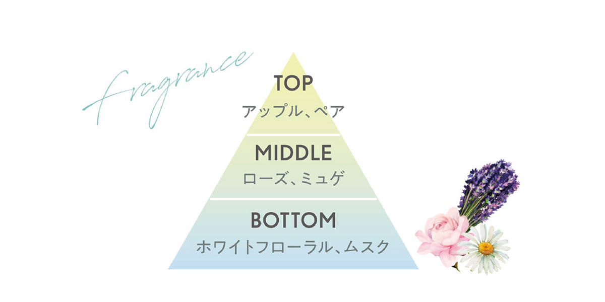 　CLAYGEランジェリーウォッシュ香りのピラミッド